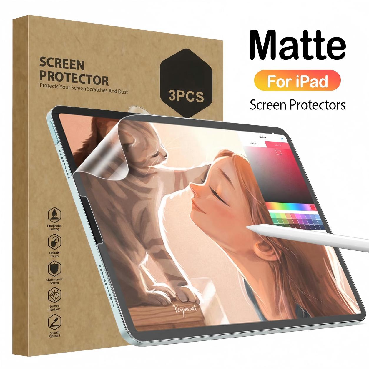 iPad 11 Air、11 Pro、11（2025/202 - Matte Anti Glare Screen Protector のレビューと価格