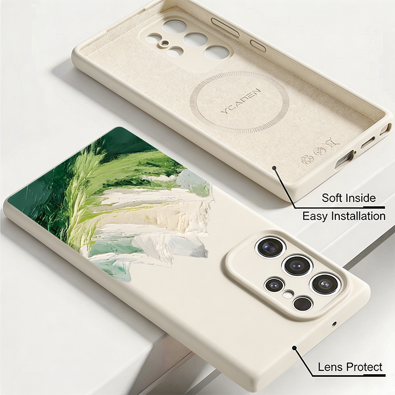 液体シリコン製マグネット式スマホケース Samsung Ga - Liquid Silicone Magnetic Phone Case のレビューと価格