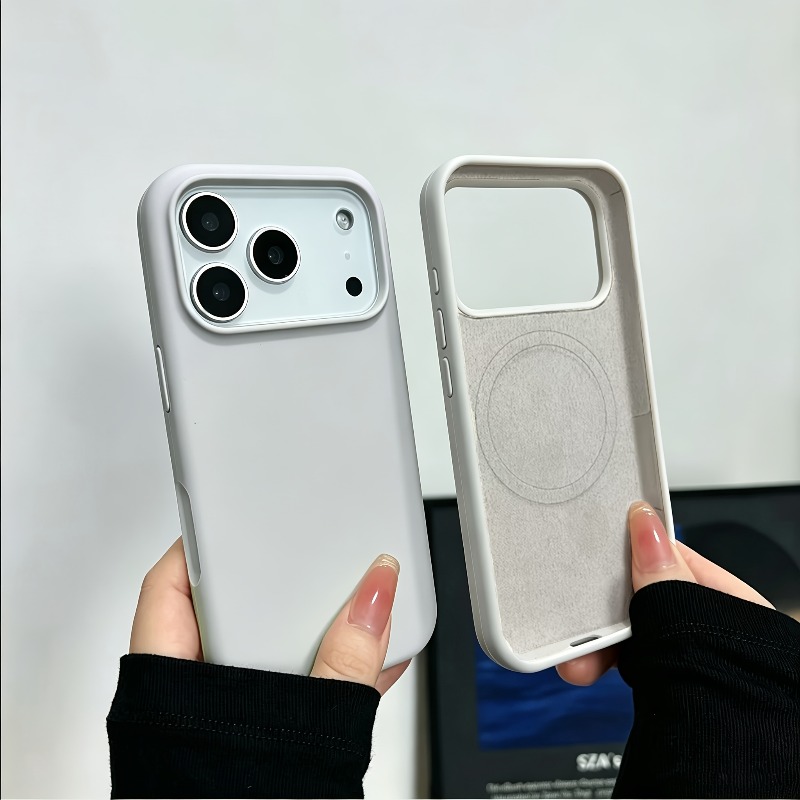 iPhone 18 Pro Max、17、16、15、14、 - Liquid Silicone Magnetic Phone Case のレビューと価格