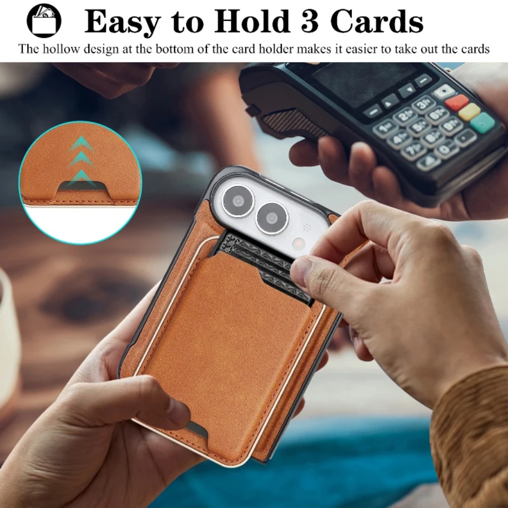 Apple iPhone Duo 18 Fold 2026用 - Leather Wallet Card Holder Phone Cover のレビューと価格