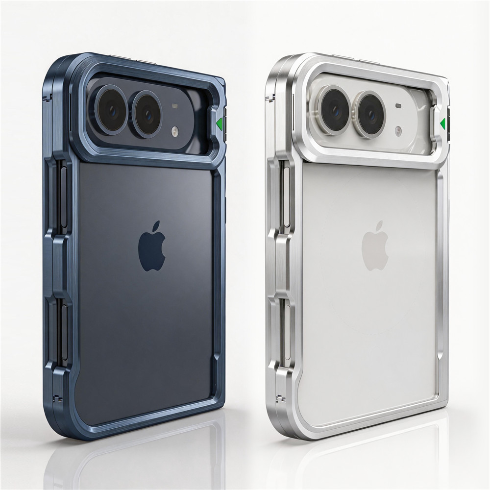 スタイリッシュなデザインの折りたたみ式メタルフレーム。iPh - Metal Bumper Aluminum Frame Case のレビューと価格