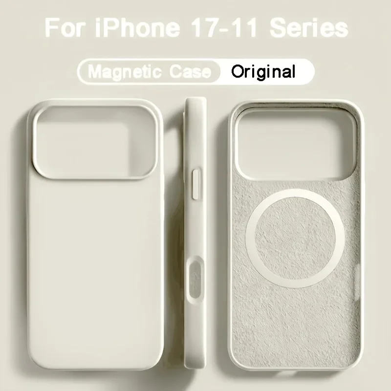 iPhone 18、17、16、15、14、13 Pro M - Liquid Silicone Magnetic Phone Case のレビューと価格