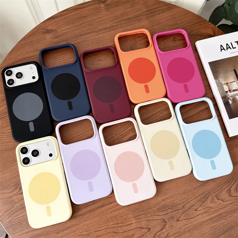 iPhone 17、18、16、15、14、13 Pro M - Liquid Silicone Magnetic Phone Case のレビューと価格