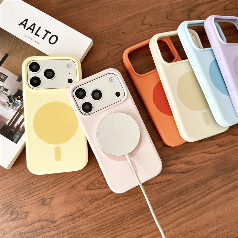 iPhone 17、18、16、15、14、13 Pro M - Liquid Silicone Magnetic Phone Case のレビューと価格