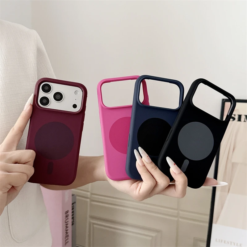 iPhone 17、18、16、15、14、13 Pro M - Liquid Silicone Magnetic Phone Case のレビューと価格