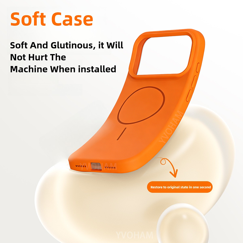 マグセーフ対応 磁気オリジナル液体シリコンケース iPhon - Liquid Silicone Magnetic Phone Case のレビューと価格